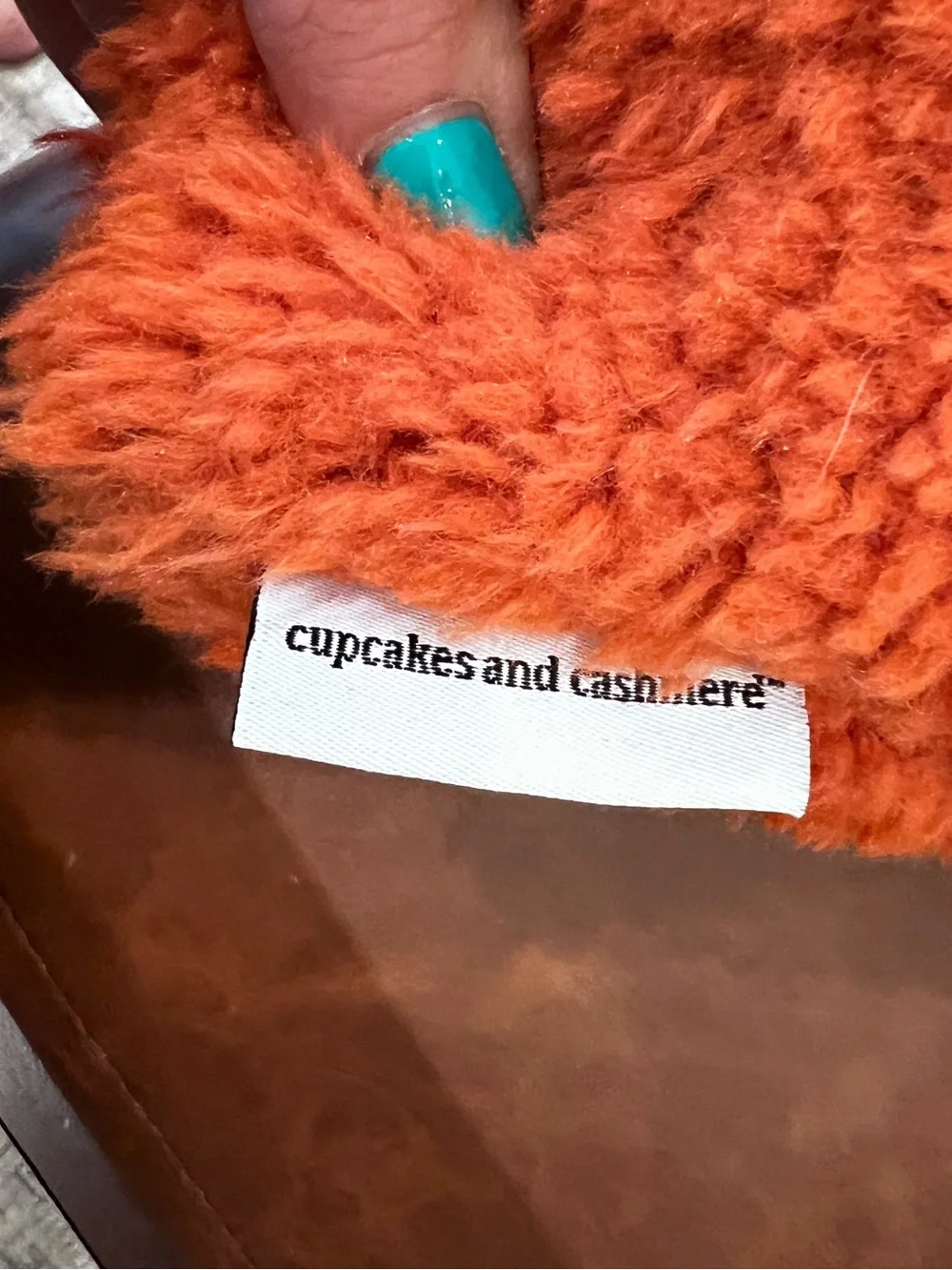 14x14” cupcakes & cashmere Orange Jack-o'-Lantern Plush Throw Pillow